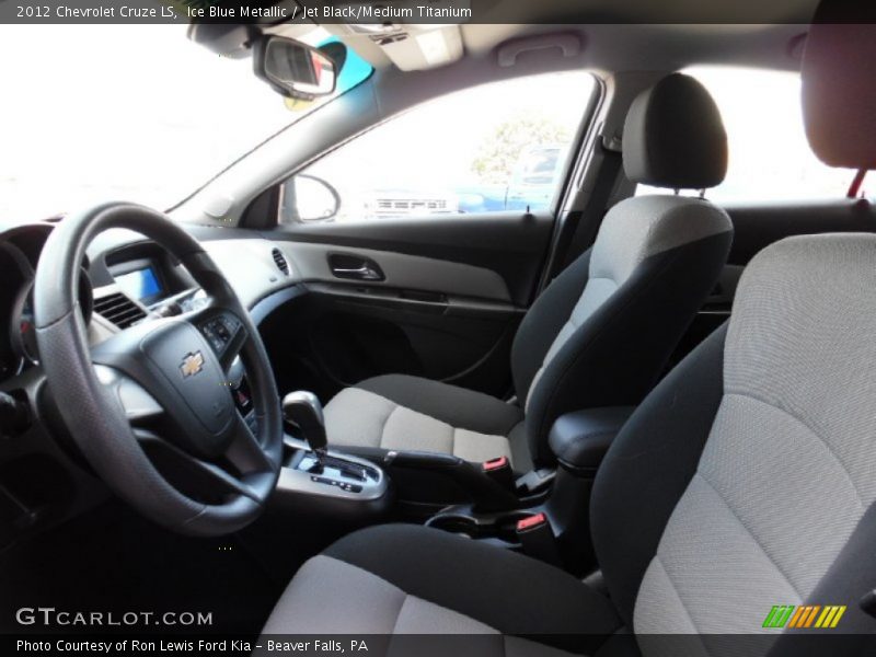 Ice Blue Metallic / Jet Black/Medium Titanium 2012 Chevrolet Cruze LS