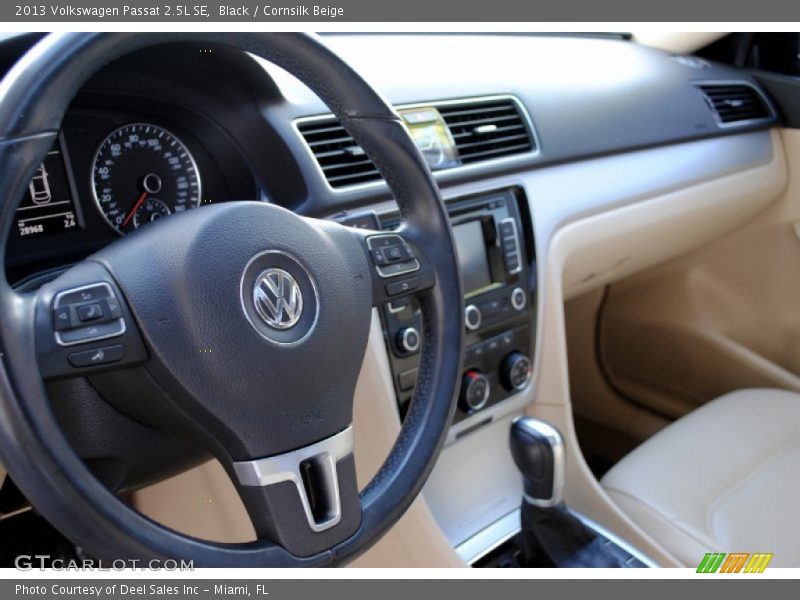 Black / Cornsilk Beige 2013 Volkswagen Passat 2.5L SE