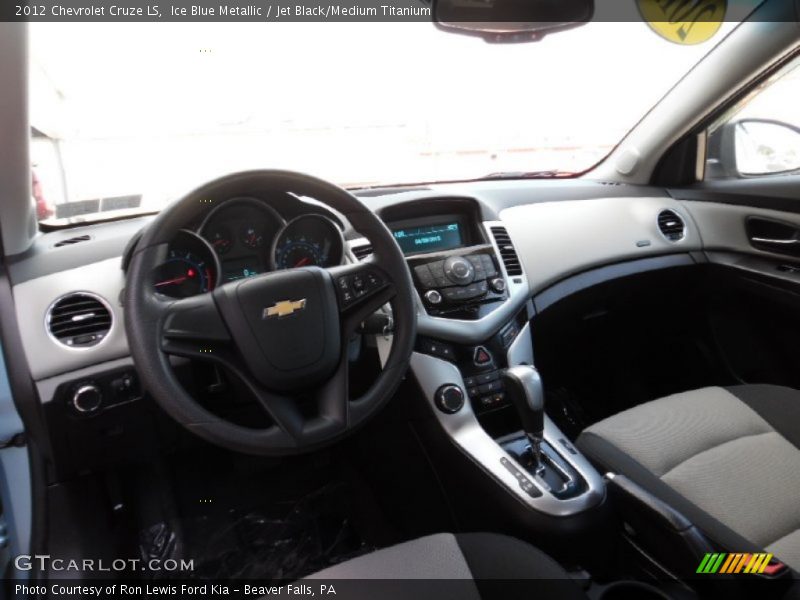 Ice Blue Metallic / Jet Black/Medium Titanium 2012 Chevrolet Cruze LS