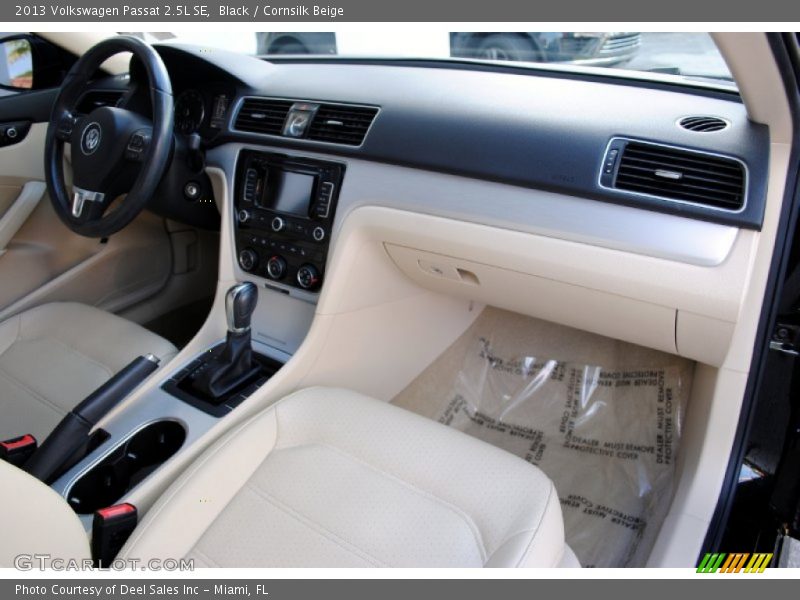 Black / Cornsilk Beige 2013 Volkswagen Passat 2.5L SE