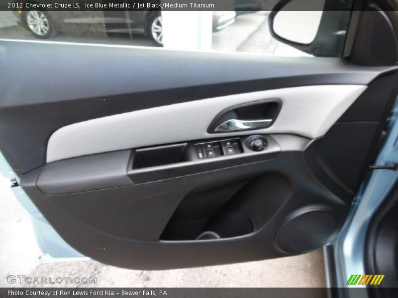 Ice Blue Metallic / Jet Black/Medium Titanium 2012 Chevrolet Cruze LS