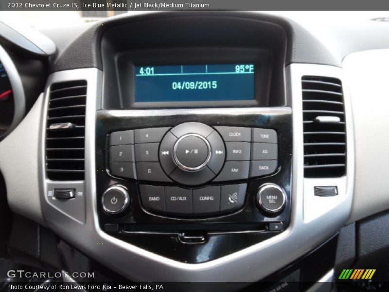 Ice Blue Metallic / Jet Black/Medium Titanium 2012 Chevrolet Cruze LS
