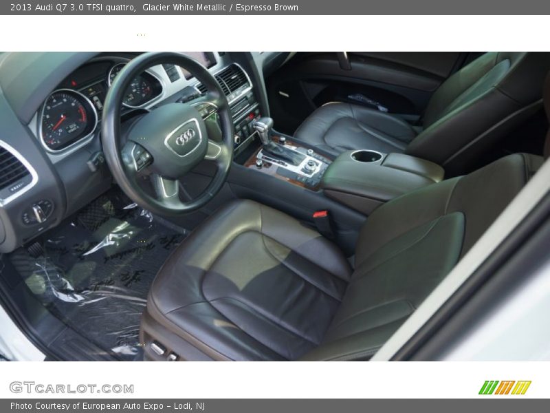 Glacier White Metallic / Espresso Brown 2013 Audi Q7 3.0 TFSI quattro