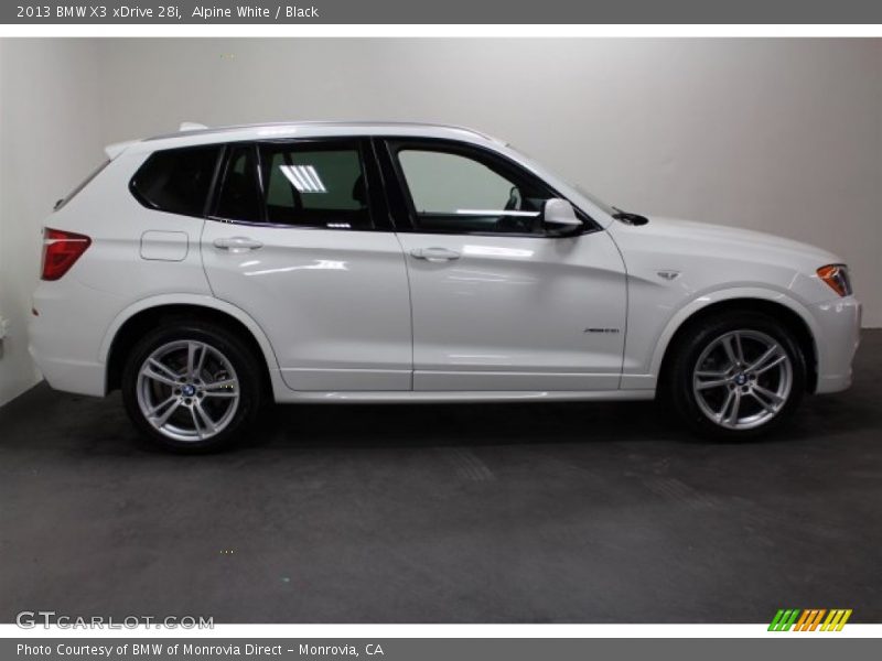 Alpine White / Black 2013 BMW X3 xDrive 28i