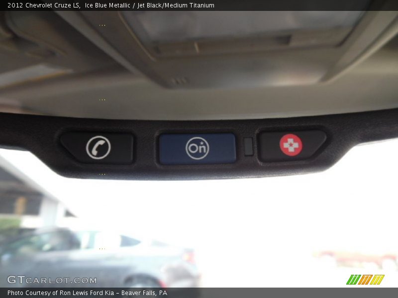 Ice Blue Metallic / Jet Black/Medium Titanium 2012 Chevrolet Cruze LS