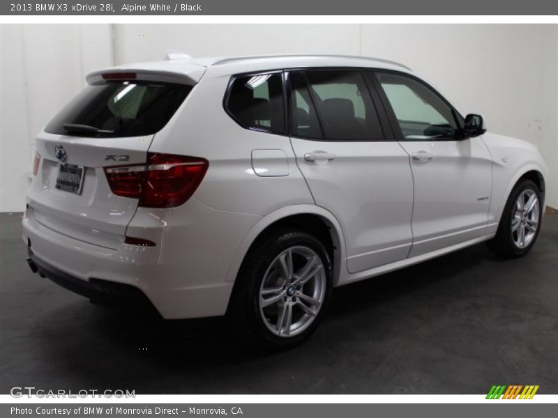 Alpine White / Black 2013 BMW X3 xDrive 28i