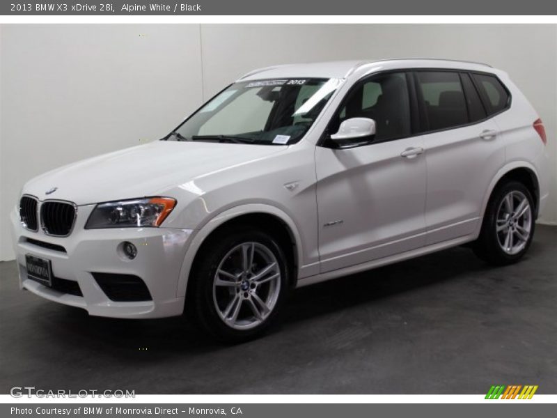 Alpine White / Black 2013 BMW X3 xDrive 28i