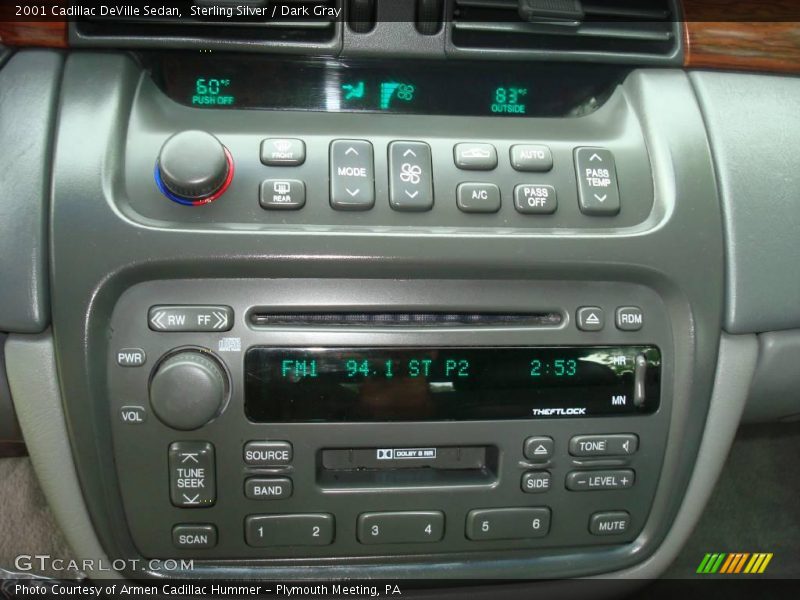 Sterling Silver / Dark Gray 2001 Cadillac DeVille Sedan