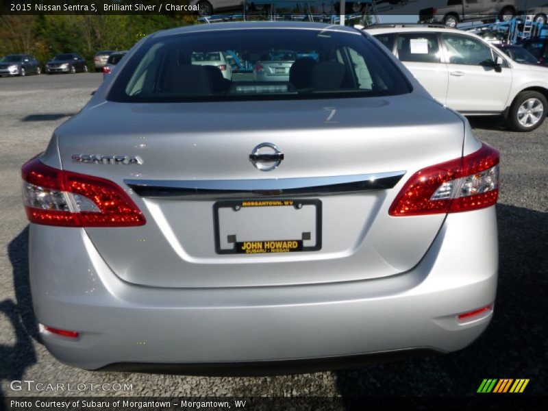Brilliant Silver / Charcoal 2015 Nissan Sentra S