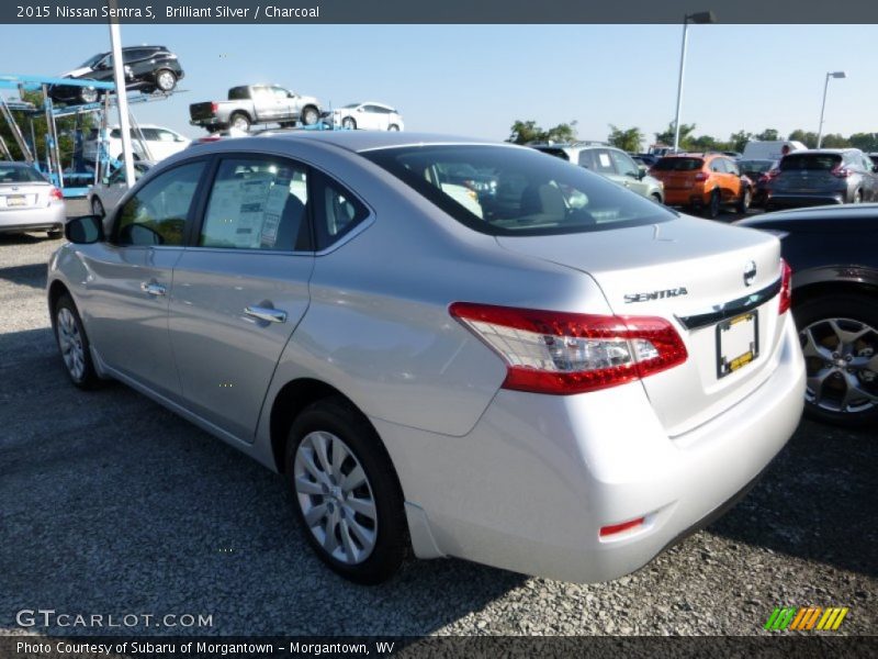Brilliant Silver / Charcoal 2015 Nissan Sentra S