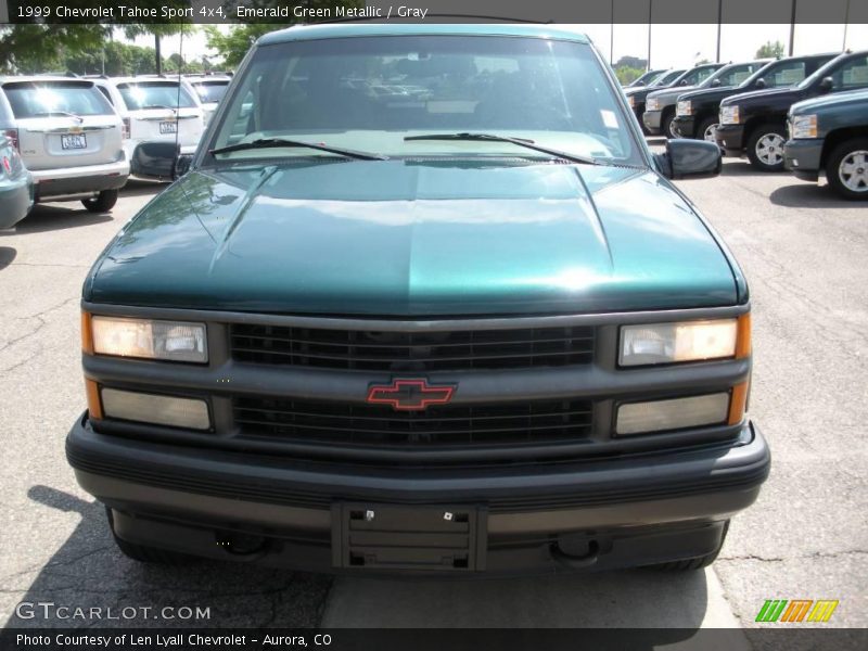 Emerald Green Metallic / Gray 1999 Chevrolet Tahoe Sport 4x4