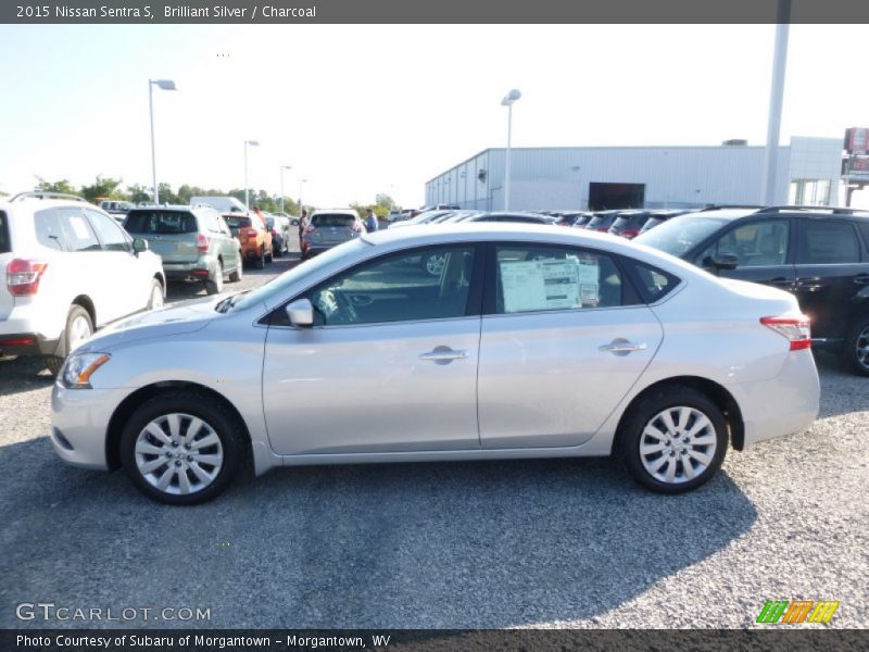 Brilliant Silver / Charcoal 2015 Nissan Sentra S