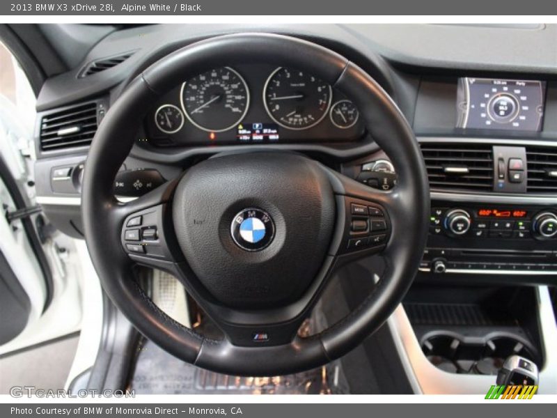 Alpine White / Black 2013 BMW X3 xDrive 28i