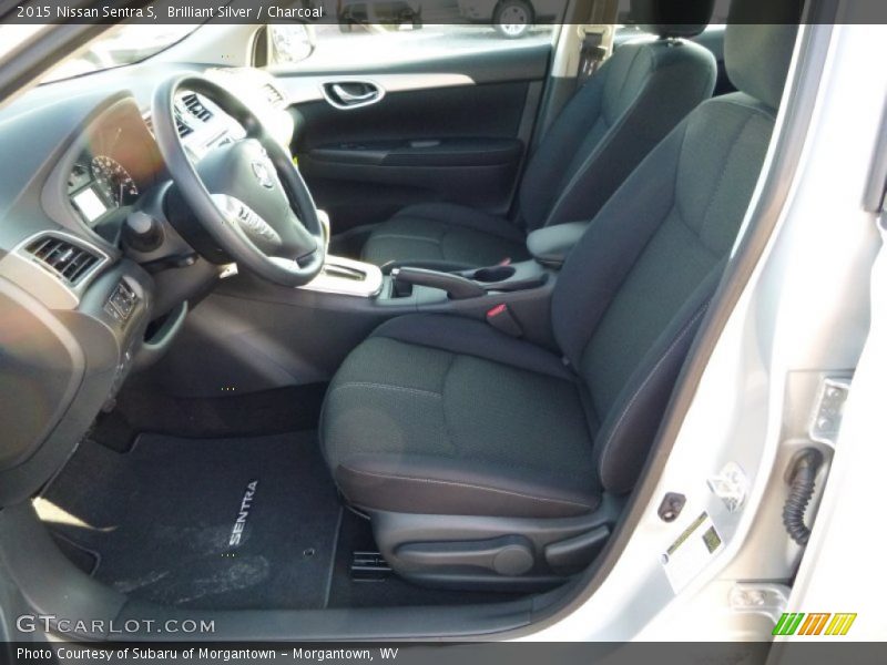 Brilliant Silver / Charcoal 2015 Nissan Sentra S
