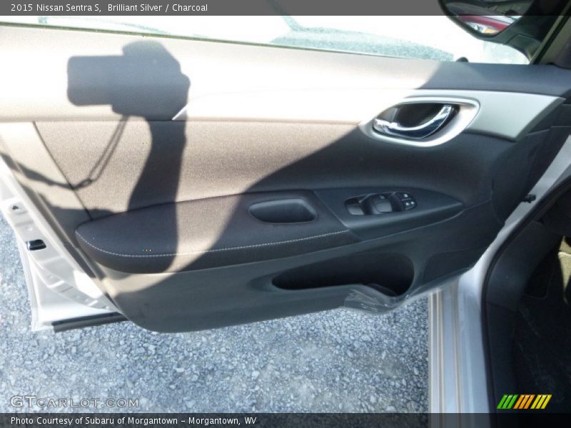 Brilliant Silver / Charcoal 2015 Nissan Sentra S