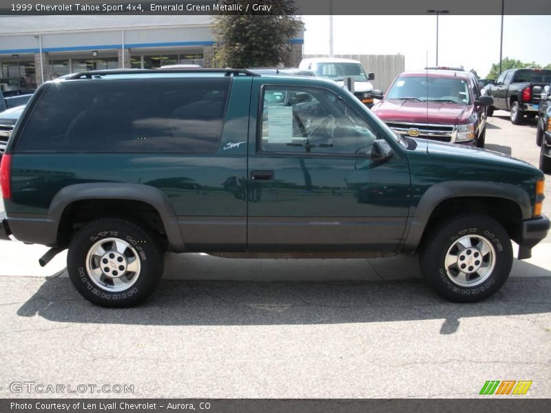 Emerald Green Metallic / Gray 1999 Chevrolet Tahoe Sport 4x4