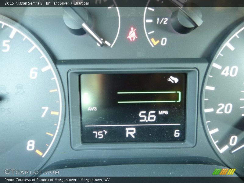 Brilliant Silver / Charcoal 2015 Nissan Sentra S
