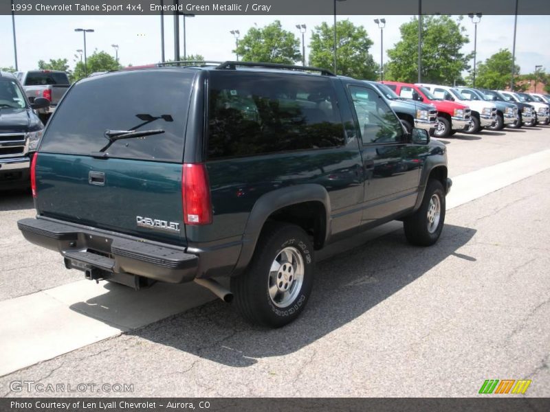 Emerald Green Metallic / Gray 1999 Chevrolet Tahoe Sport 4x4