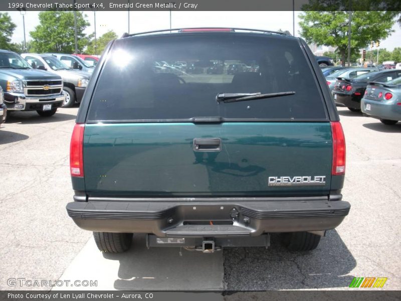 Emerald Green Metallic / Gray 1999 Chevrolet Tahoe Sport 4x4