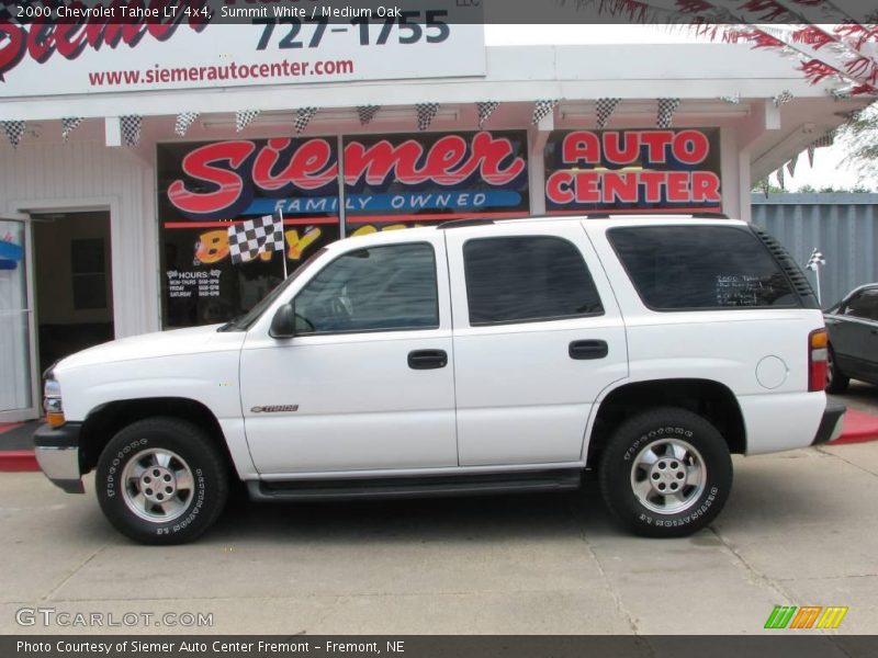 Summit White / Medium Oak 2000 Chevrolet Tahoe LT 4x4