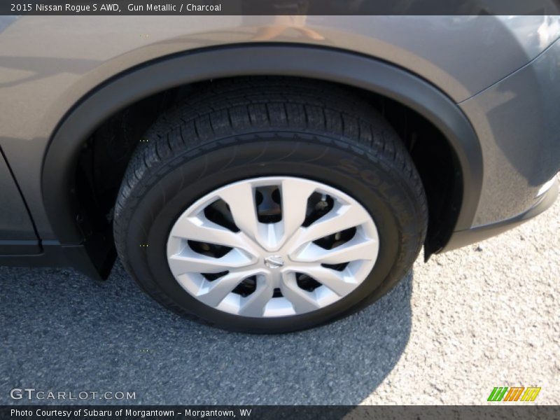 Gun Metallic / Charcoal 2015 Nissan Rogue S AWD