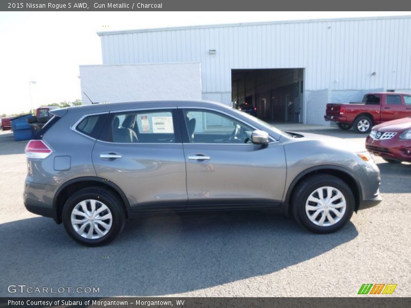 Gun Metallic / Charcoal 2015 Nissan Rogue S AWD