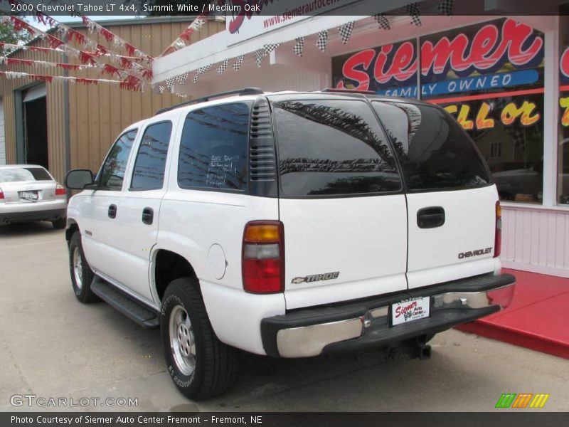 Summit White / Medium Oak 2000 Chevrolet Tahoe LT 4x4