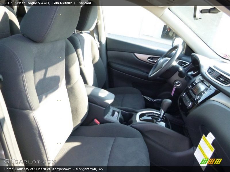 Gun Metallic / Charcoal 2015 Nissan Rogue S AWD