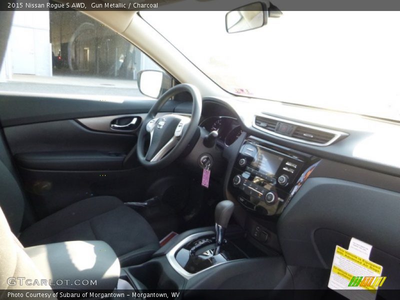 Gun Metallic / Charcoal 2015 Nissan Rogue S AWD