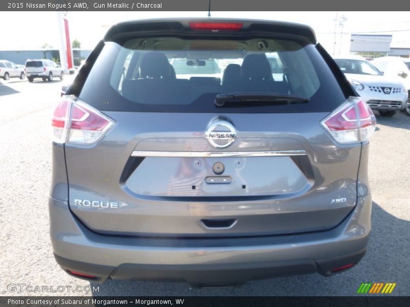 Gun Metallic / Charcoal 2015 Nissan Rogue S AWD