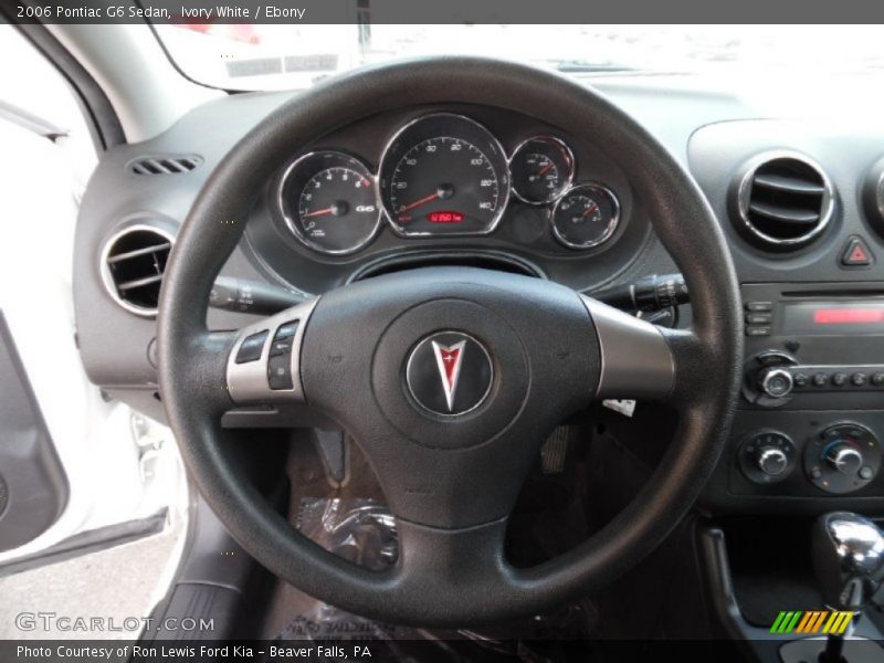 Ivory White / Ebony 2006 Pontiac G6 Sedan