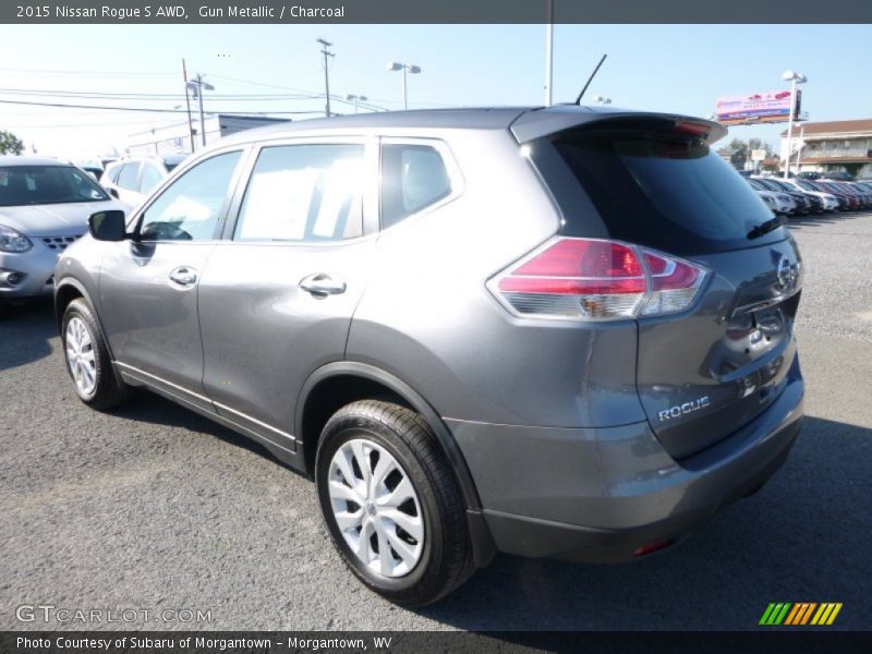 Gun Metallic / Charcoal 2015 Nissan Rogue S AWD
