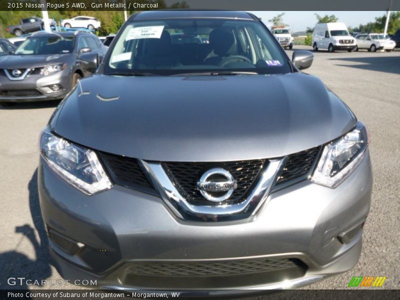 Gun Metallic / Charcoal 2015 Nissan Rogue S AWD