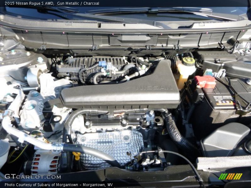 Gun Metallic / Charcoal 2015 Nissan Rogue S AWD