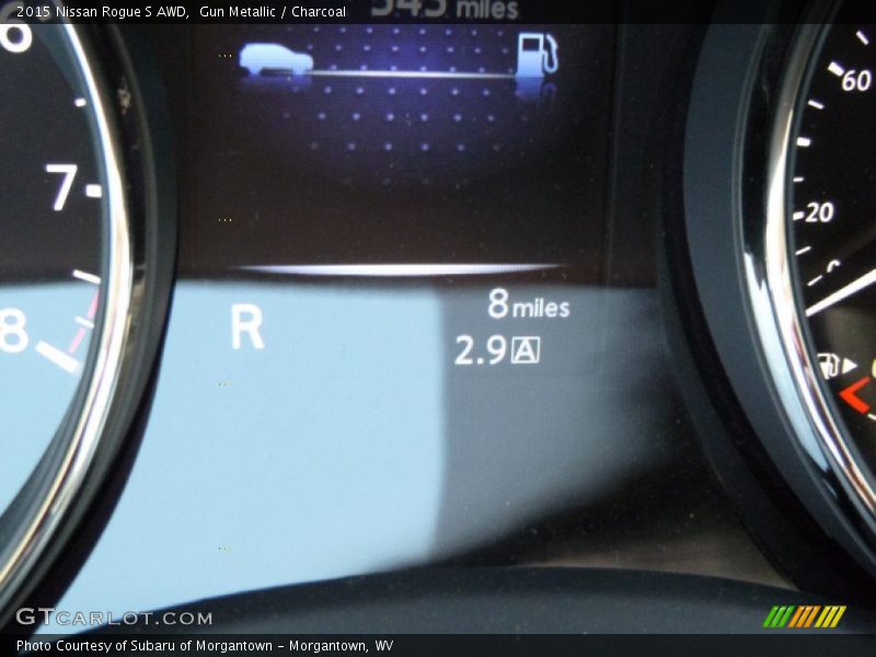 Gun Metallic / Charcoal 2015 Nissan Rogue S AWD