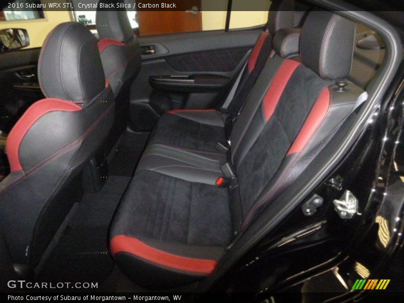 Rear Seat of 2016 WRX STI