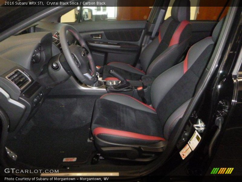 Carbon Black Interior - 2016 WRX STI 