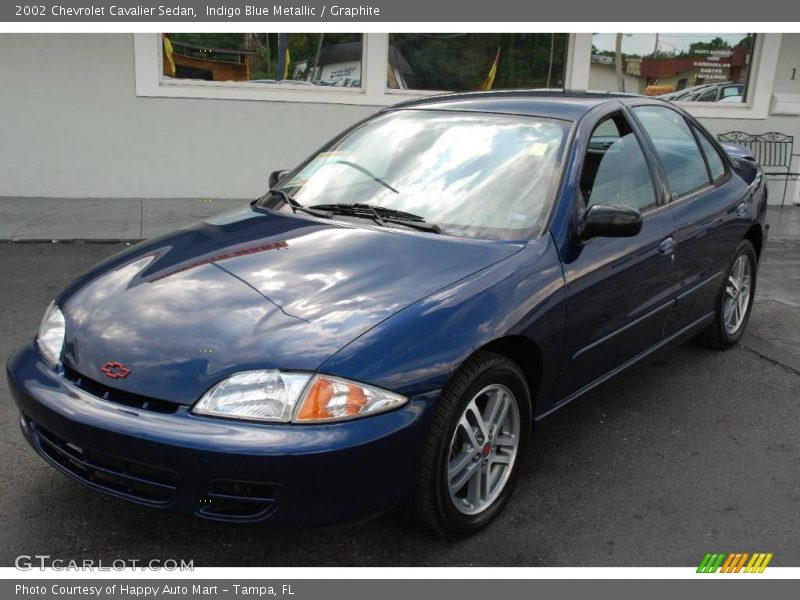Indigo Blue Metallic / Graphite 2002 Chevrolet Cavalier Sedan