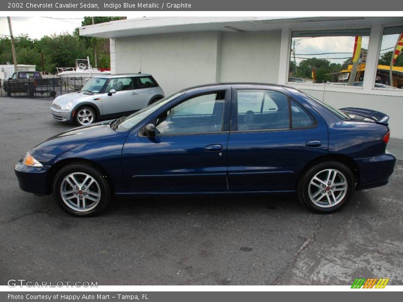 Indigo Blue Metallic / Graphite 2002 Chevrolet Cavalier Sedan