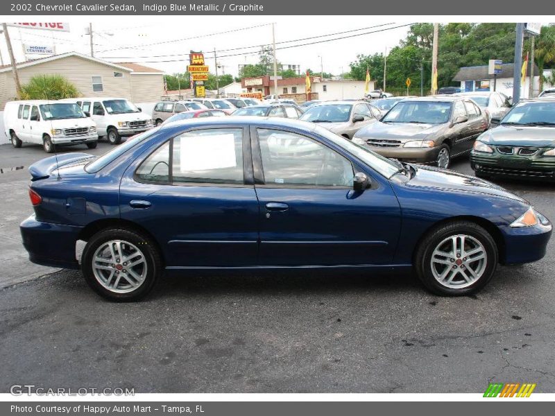 Indigo Blue Metallic / Graphite 2002 Chevrolet Cavalier Sedan