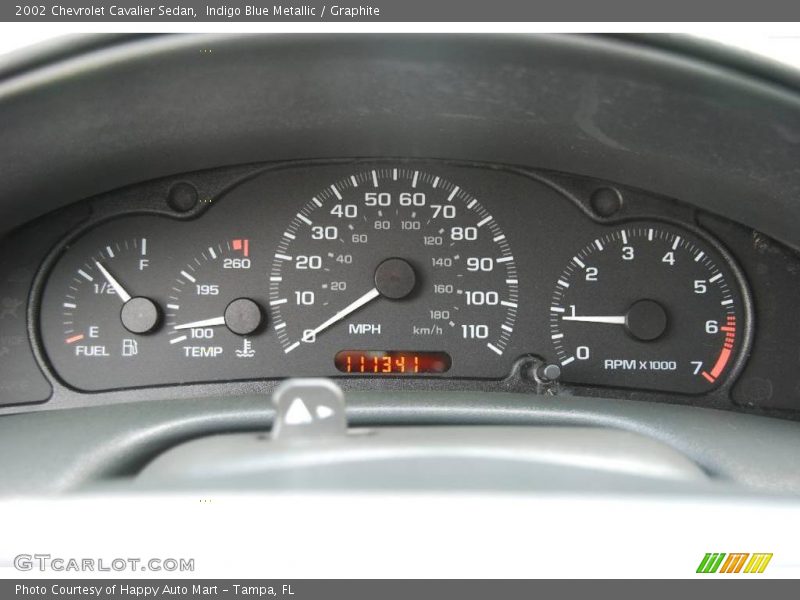 Indigo Blue Metallic / Graphite 2002 Chevrolet Cavalier Sedan