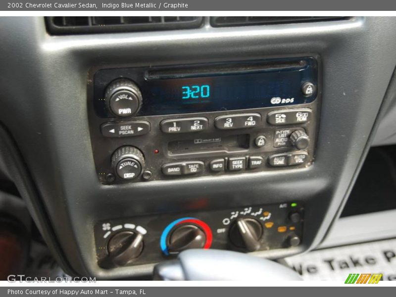 Indigo Blue Metallic / Graphite 2002 Chevrolet Cavalier Sedan