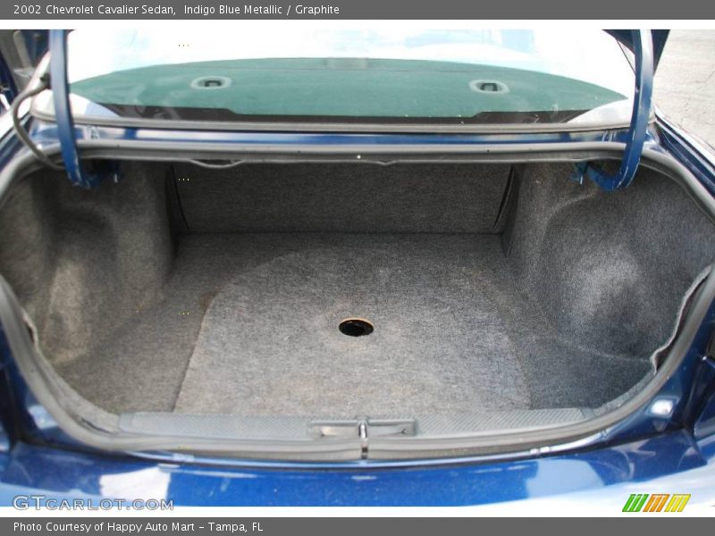 Indigo Blue Metallic / Graphite 2002 Chevrolet Cavalier Sedan