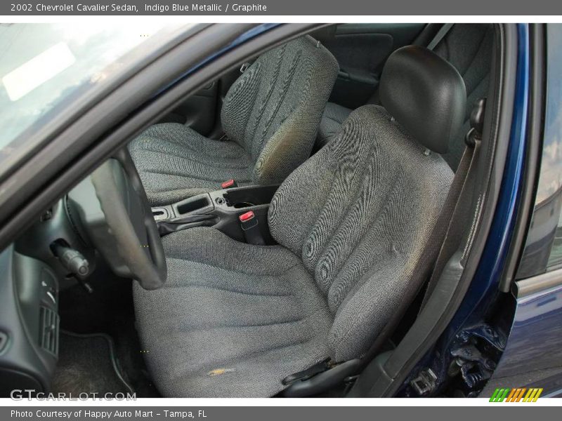 Indigo Blue Metallic / Graphite 2002 Chevrolet Cavalier Sedan