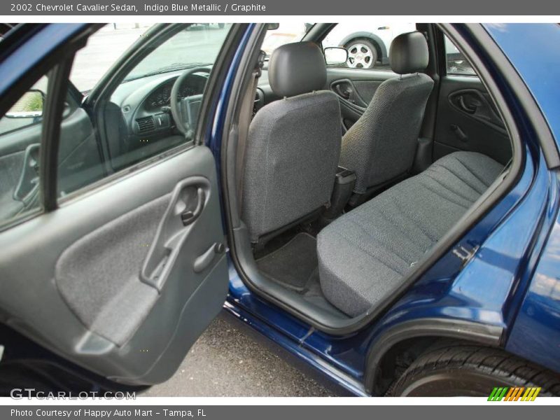 Indigo Blue Metallic / Graphite 2002 Chevrolet Cavalier Sedan