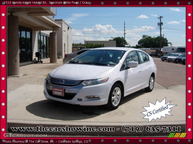 Spectrum White Pearl / Gray 2010 Honda Insight Hybrid EX