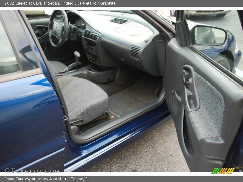 Indigo Blue Metallic / Graphite 2002 Chevrolet Cavalier Sedan