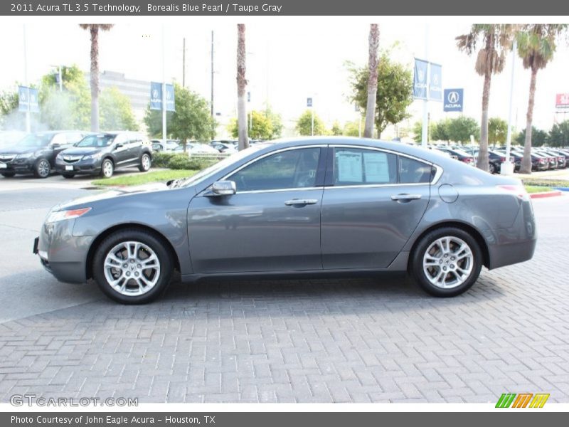 Borealis Blue Pearl / Taupe Gray 2011 Acura TL 3.5 Technology