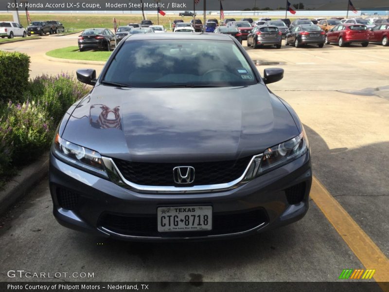 Modern Steel Metallic / Black 2014 Honda Accord LX-S Coupe