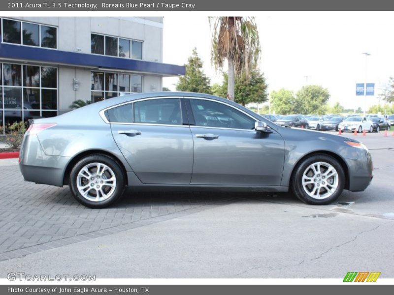 Borealis Blue Pearl / Taupe Gray 2011 Acura TL 3.5 Technology